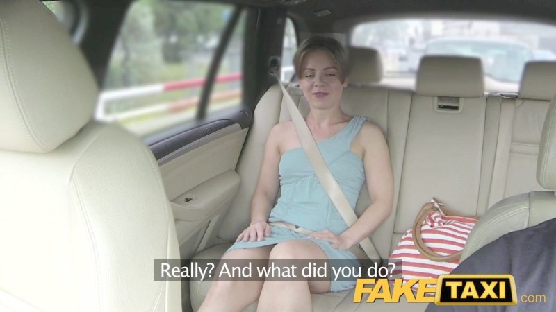 Very Cute Blonde Amateur Riding Dick In Backseat of Van