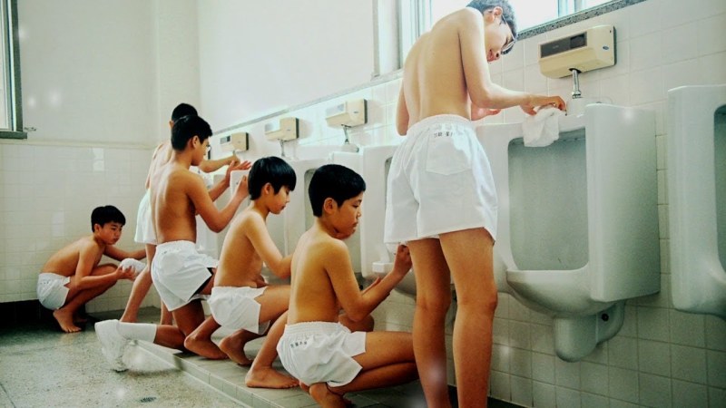 Japanese porn films in the sauna