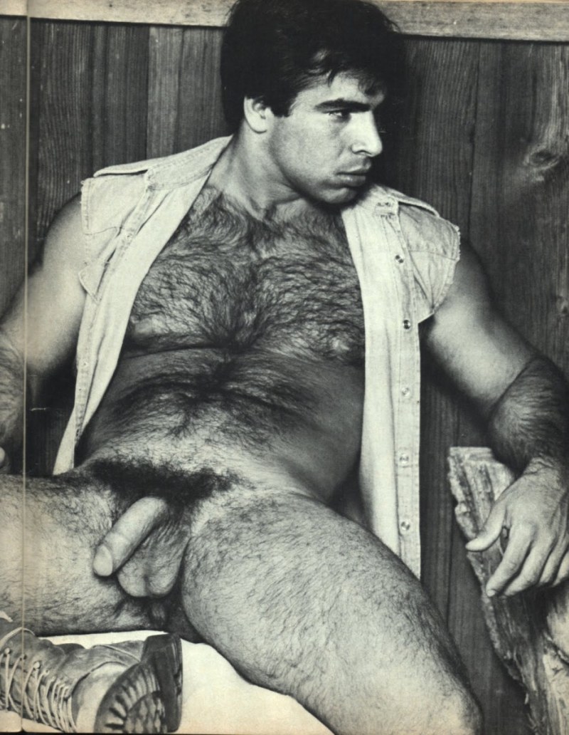 Naked hairy men retro