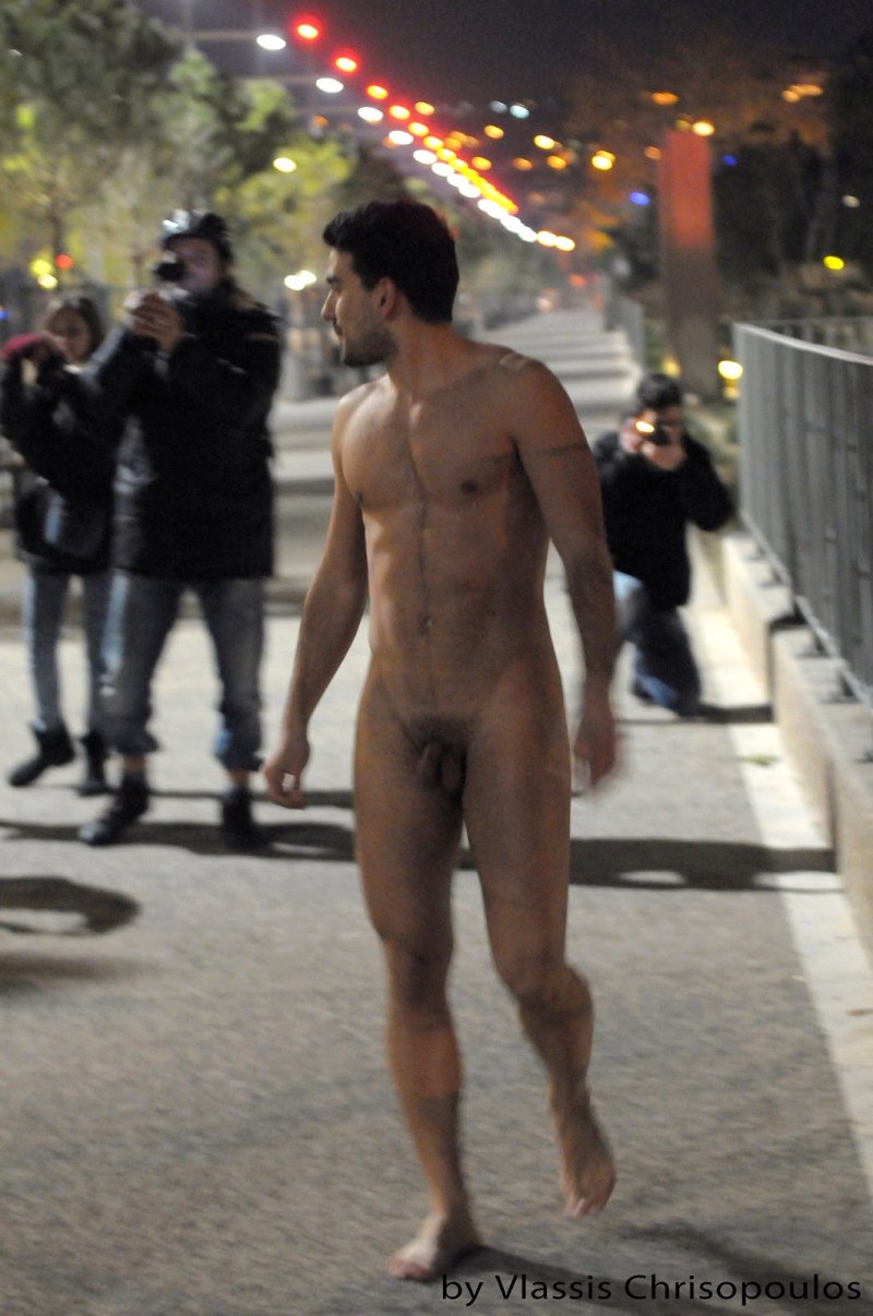 Guys without panties in public