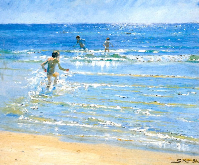 Peder Severin Kraier Boys Bathing