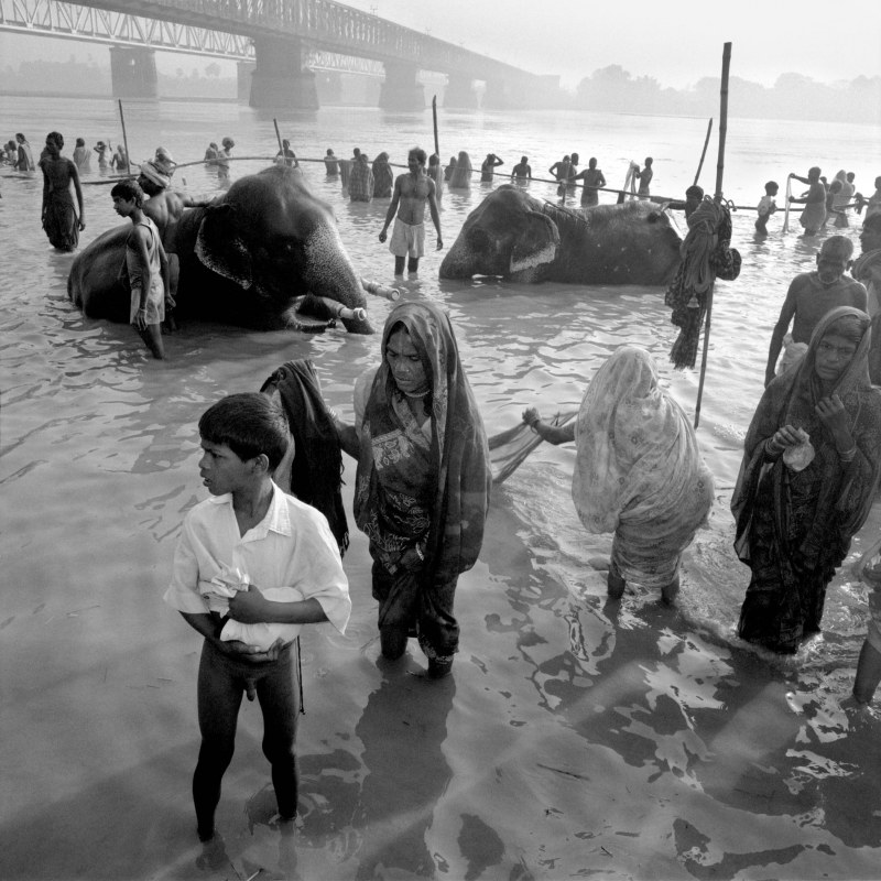 Indian Boys Bath River