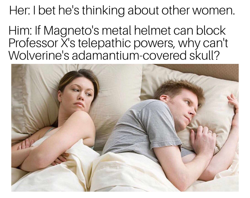 Again about his women thinks a meme