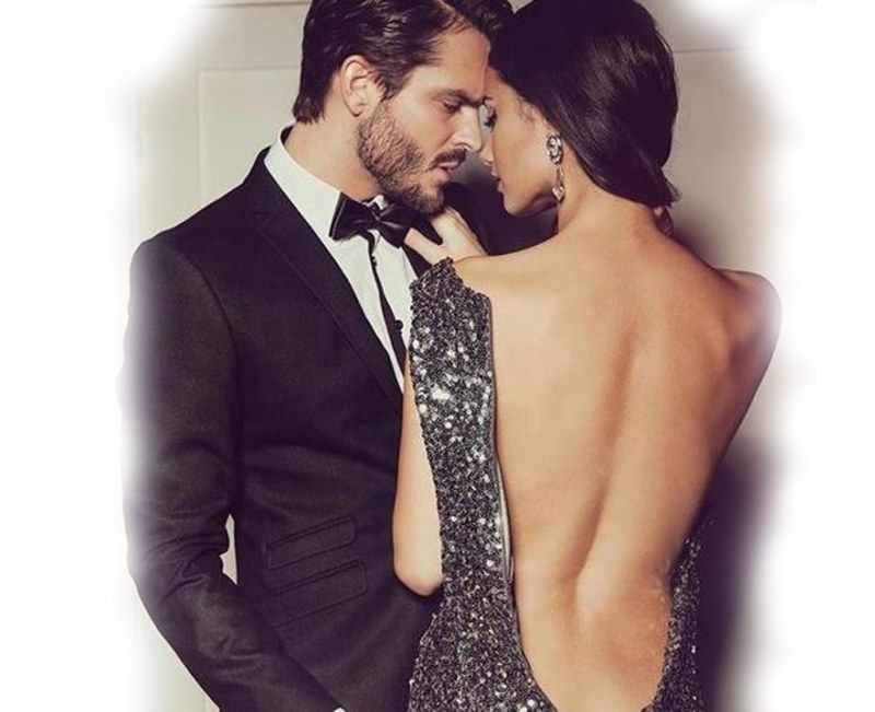 Gorgeous woman with a man