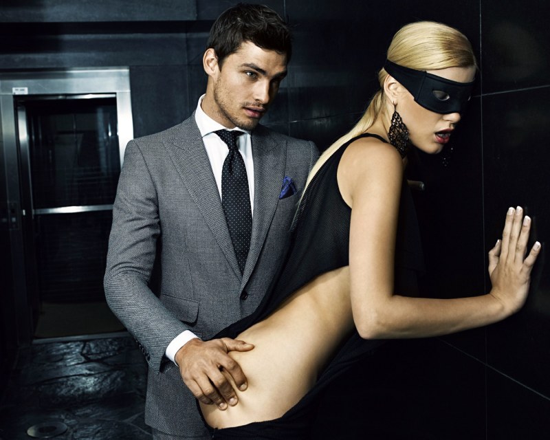 Imperious man and woman