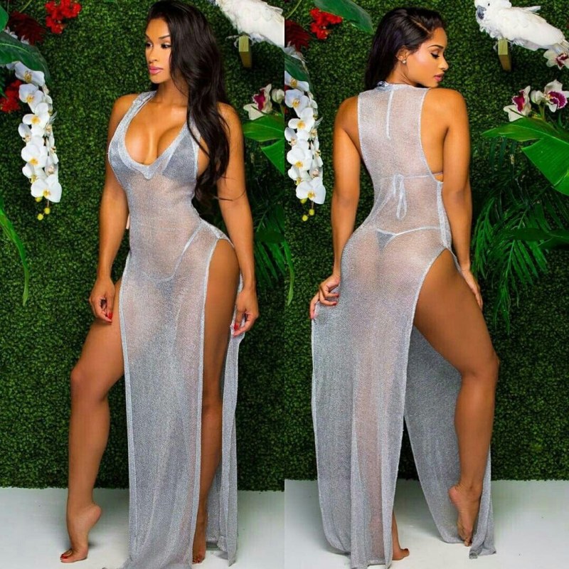 Transparent female dress