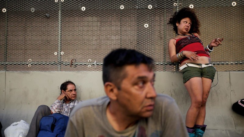 Drunk naked women in nature