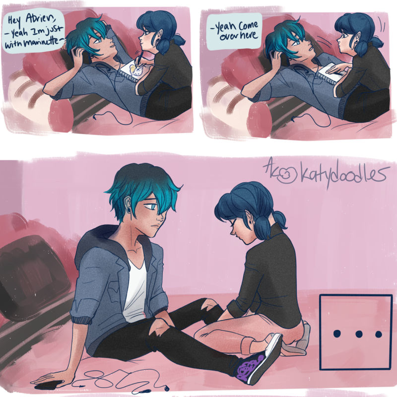 Luke and Marinette Kiss 18