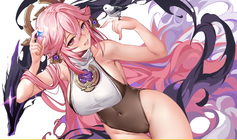 Art Yae Miko Genshin Impact Etti