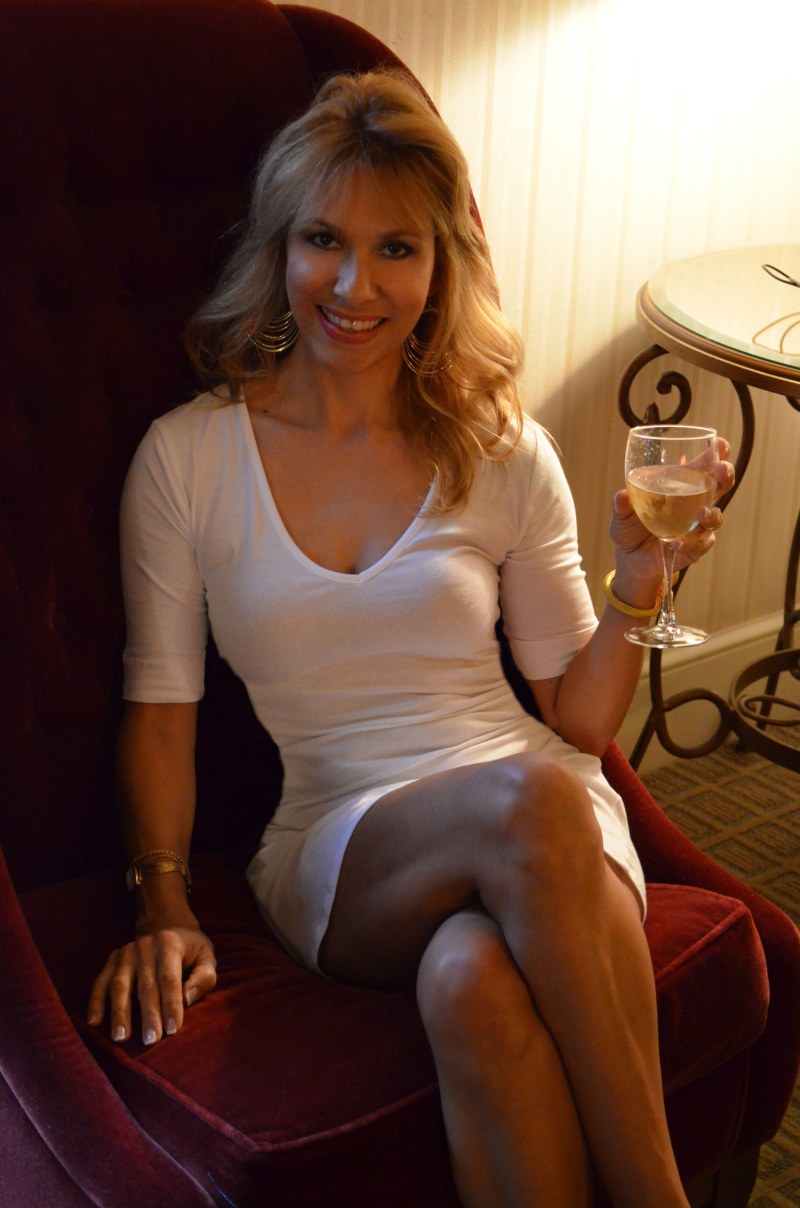 Elderly Milf in an amateur dress