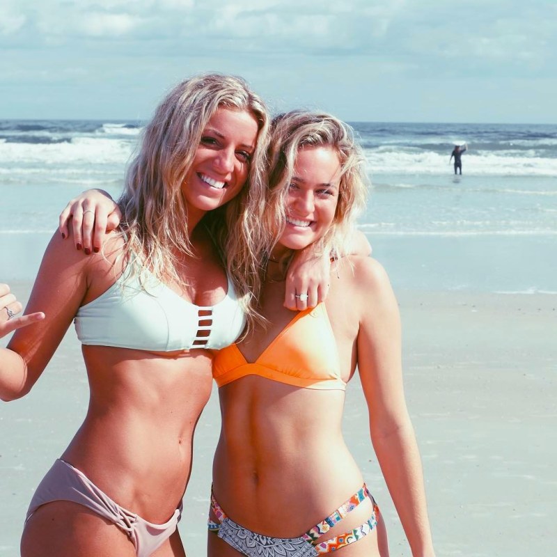 Ellie Bertram in a swimsuit