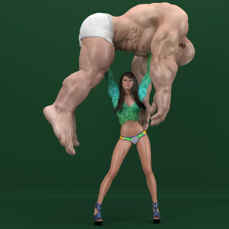 Muscular women comics