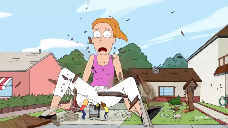 Summer giant Rick and Morty