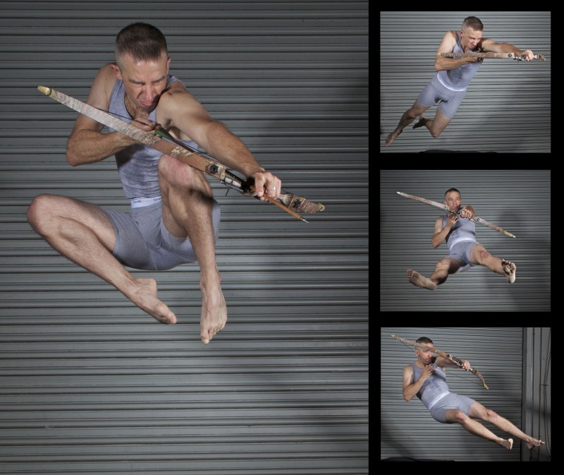 Squatting on the side drawing