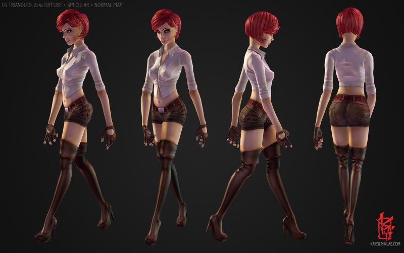 Blender 3D characters