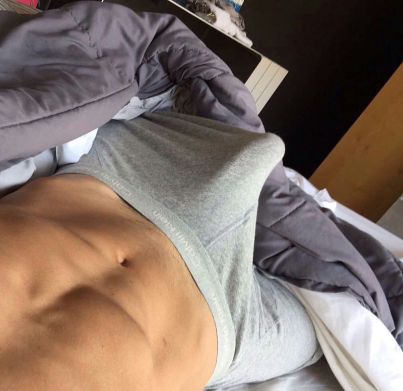 Beautiful body of a man homemade