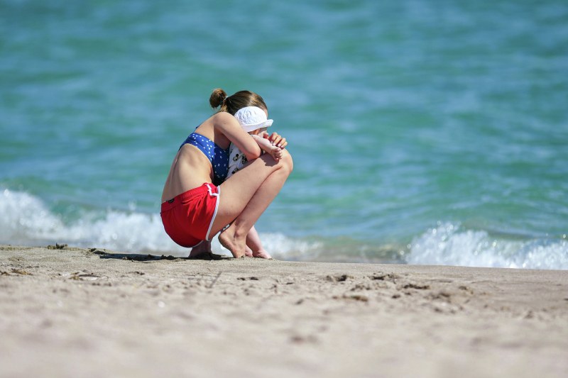 Kristina Plishkova in a swimsuit