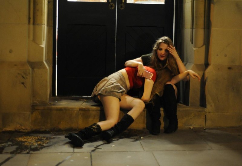 Drunk British on the street