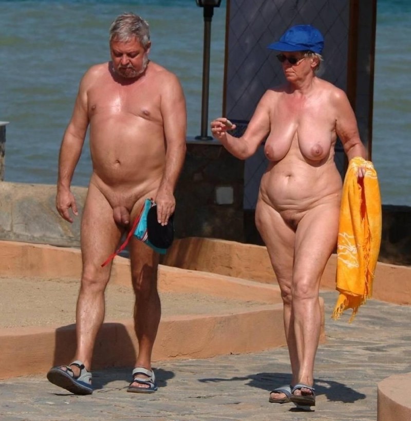 Naked old women in swimsuits