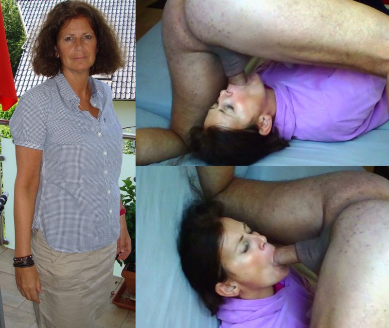 Dress Undress Mature Fat Family Cock Sucking on Couch