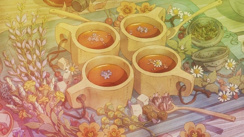 Beautiful backgrounds in the style of herbalist