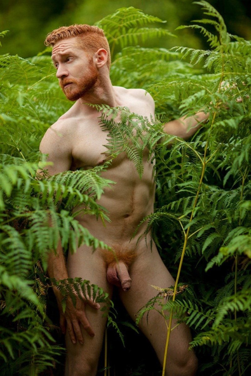 Naked hairy guys in nature