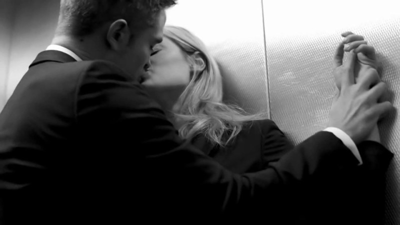 Dior Homme with Robert Pattinson in the elevator