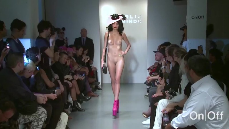 Fashion show with naked people
