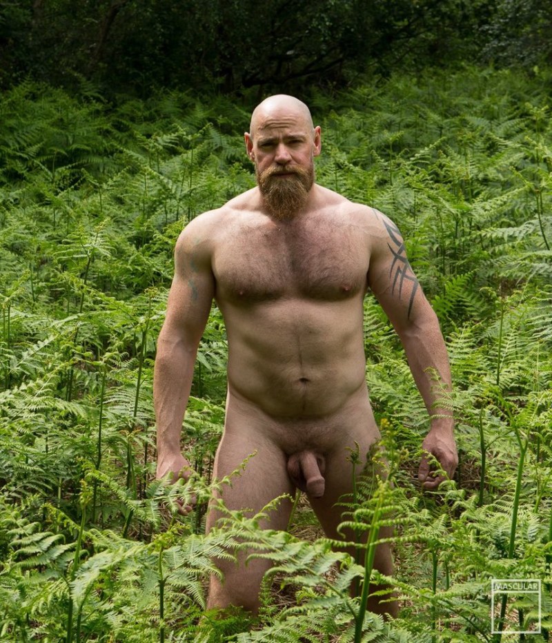 Naked hairy men in the country