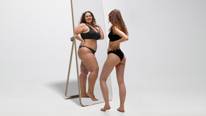 Tricks Testing Woman Mirror buttock