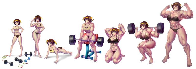 Inflated girls transformation