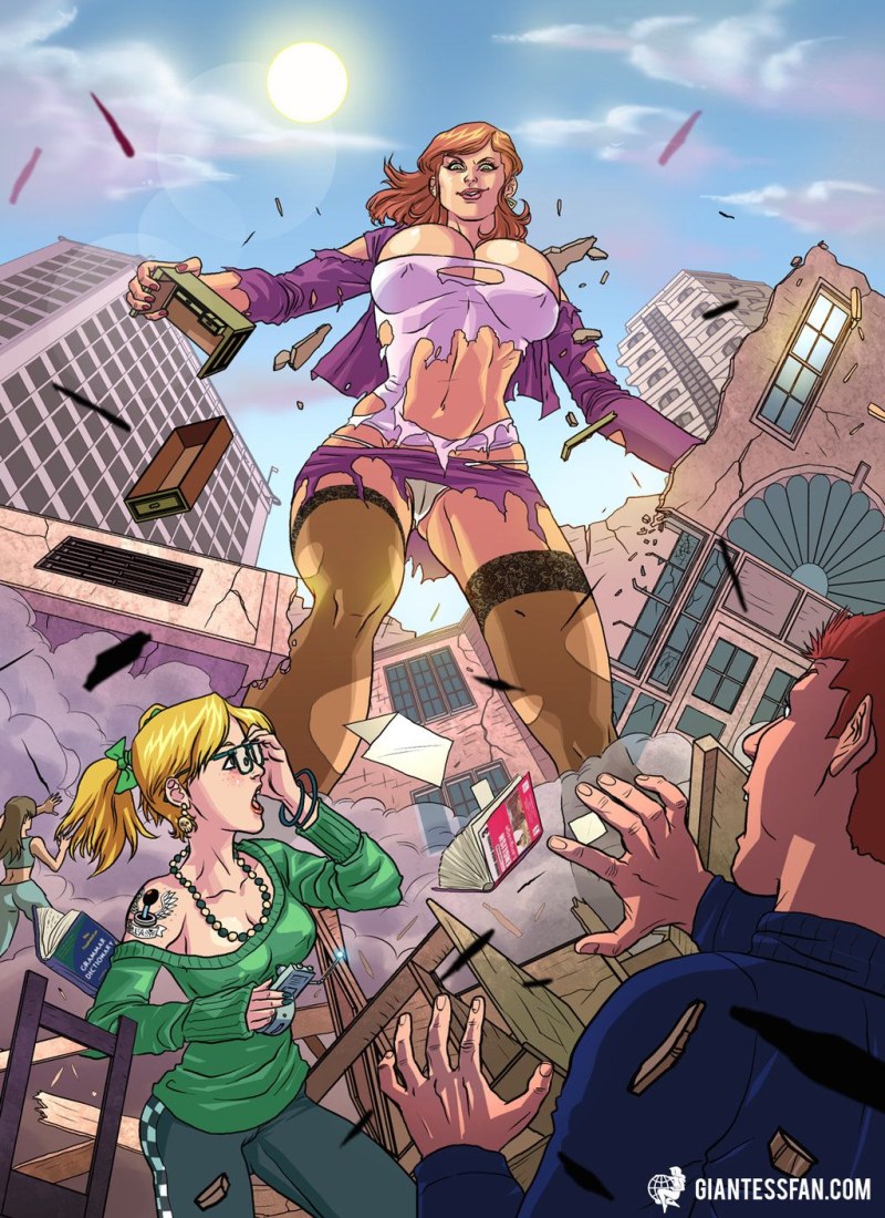 Giant girl comic