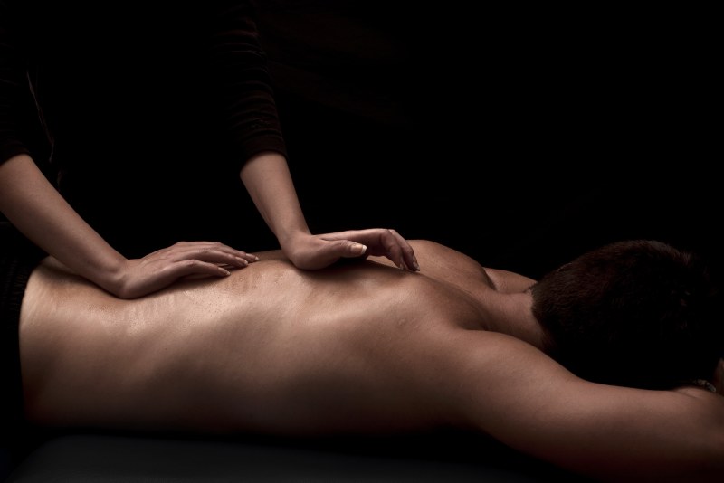 Sensual massage to a man