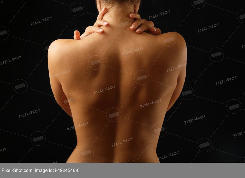 Beautiful female back naked