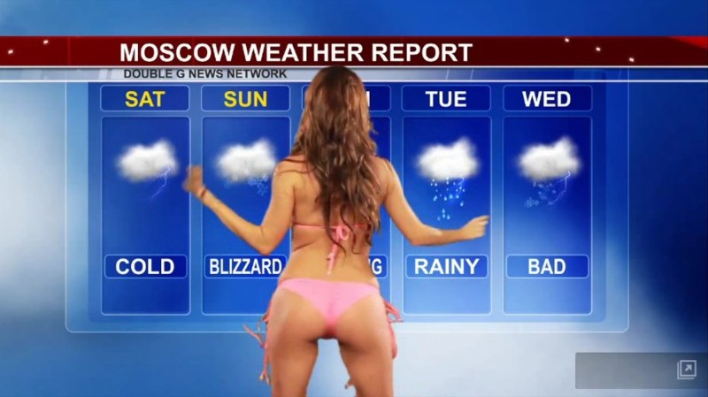 Naked leading weather forecast