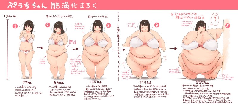 Fat anime before and after