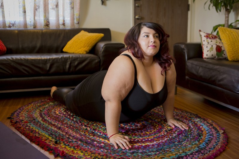Naked fat women on the couch