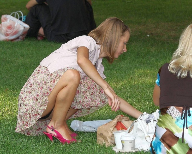 Upskirt Park Russian girls
