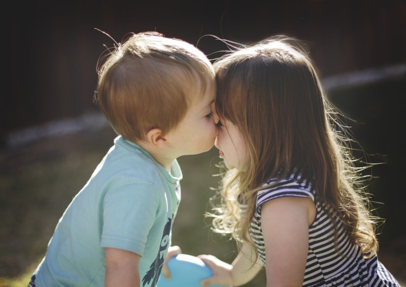 Children's kiss