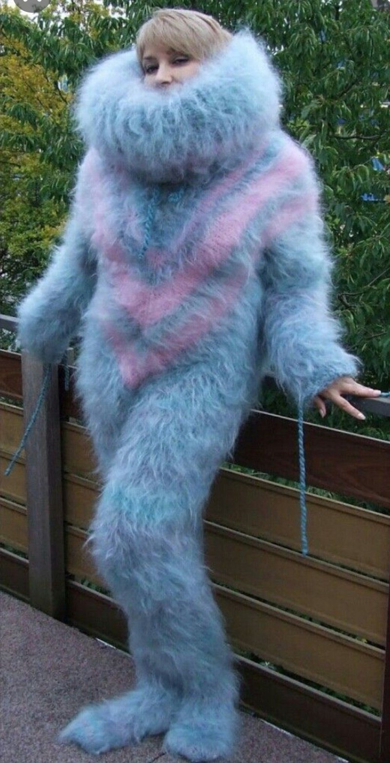 Girl in a pink sweater