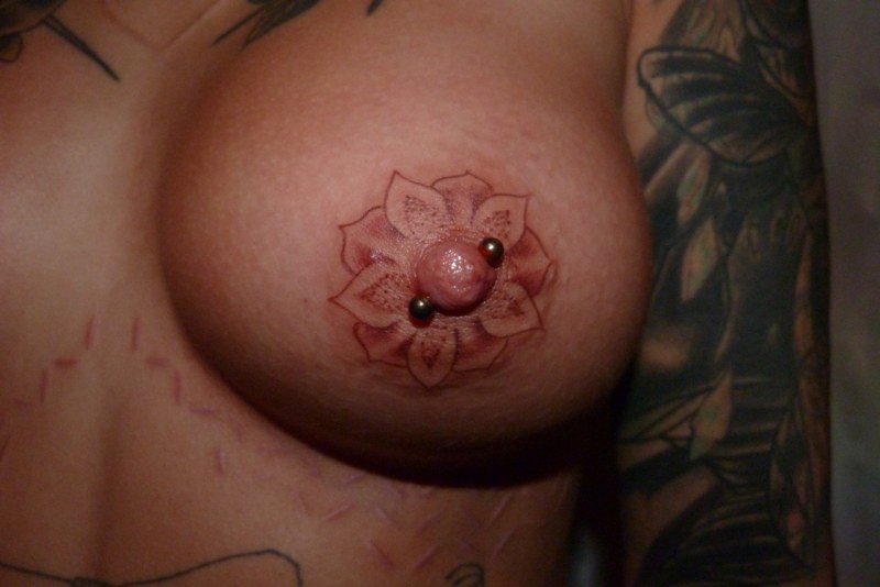 Tattooed nipples