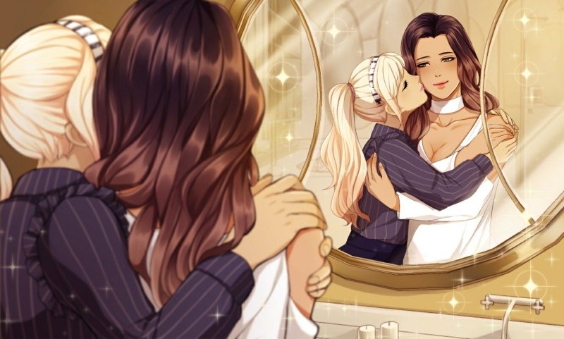 Bimbo in school uniform