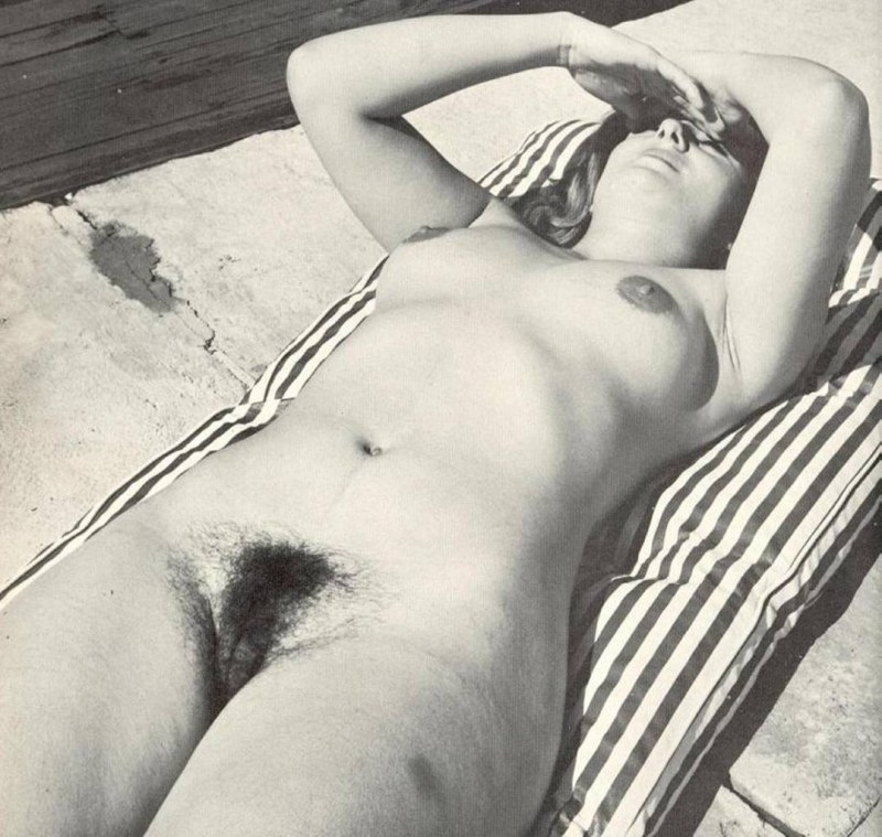 Naked hairy beach retro