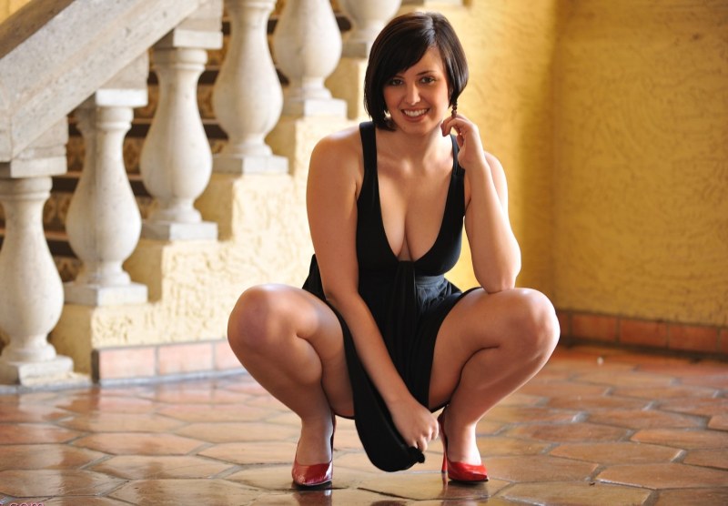 Mature elderly old slender