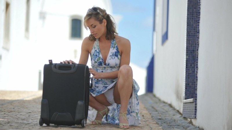 Squatted with a camera