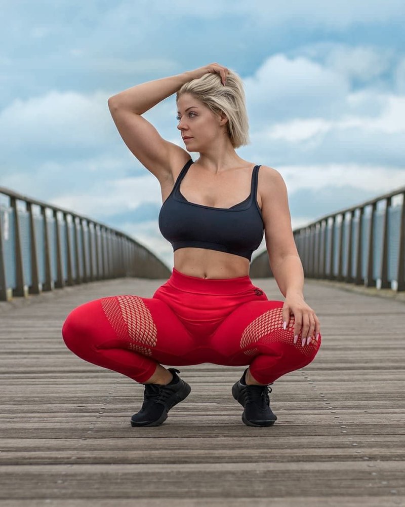 Adult woman hairy legs