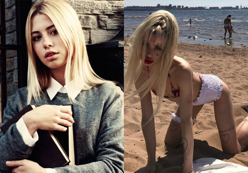 Naked beauties in red