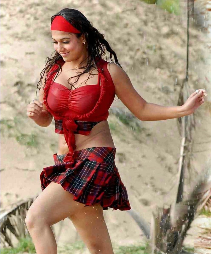 Nayanthara Red Skirt Hot