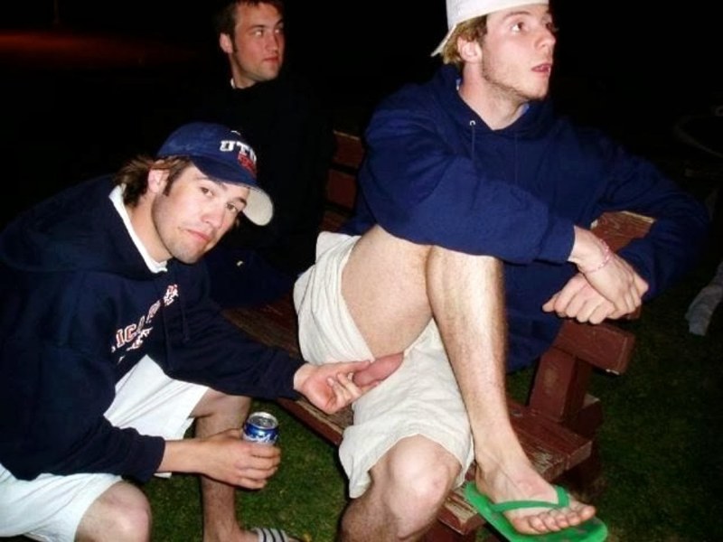 Parties with naked chicks