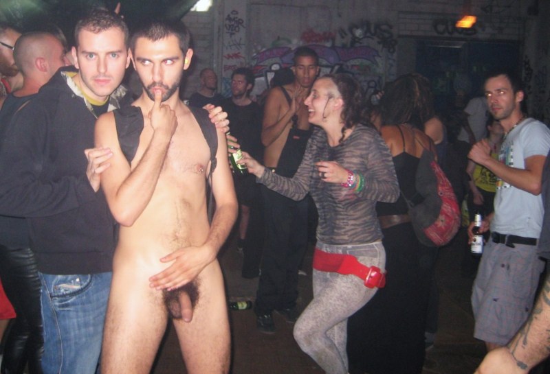 Men without panties on the beach